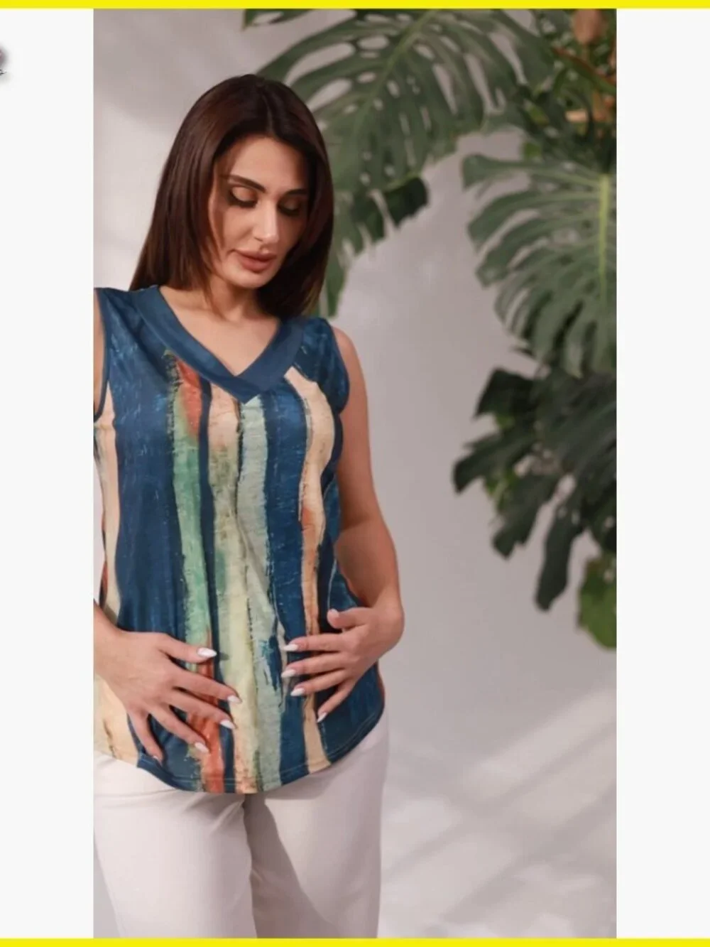 V-Neck Tank Top Loose Fit Sleeveless Blouse Business Casual Chic Summer Tops